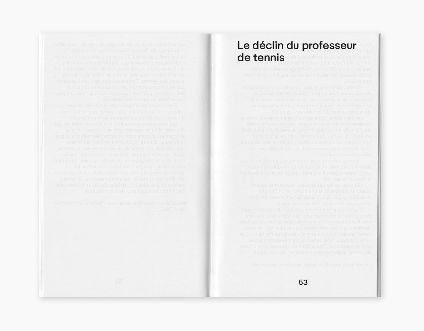 Le Déclin du professeur de tennis